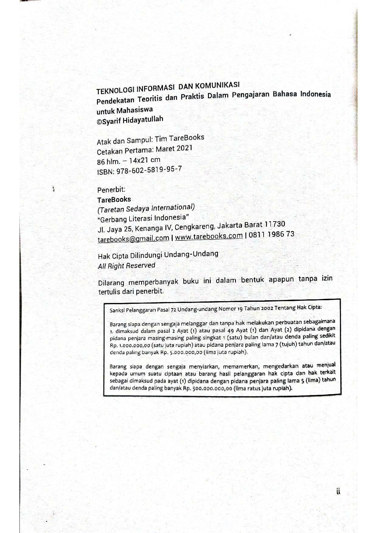 Halaman Buku — Buku Teknologi Informasi Dan Komunikasi